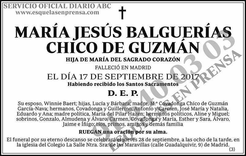 María Jesús Balguerías Chico de Guzmán